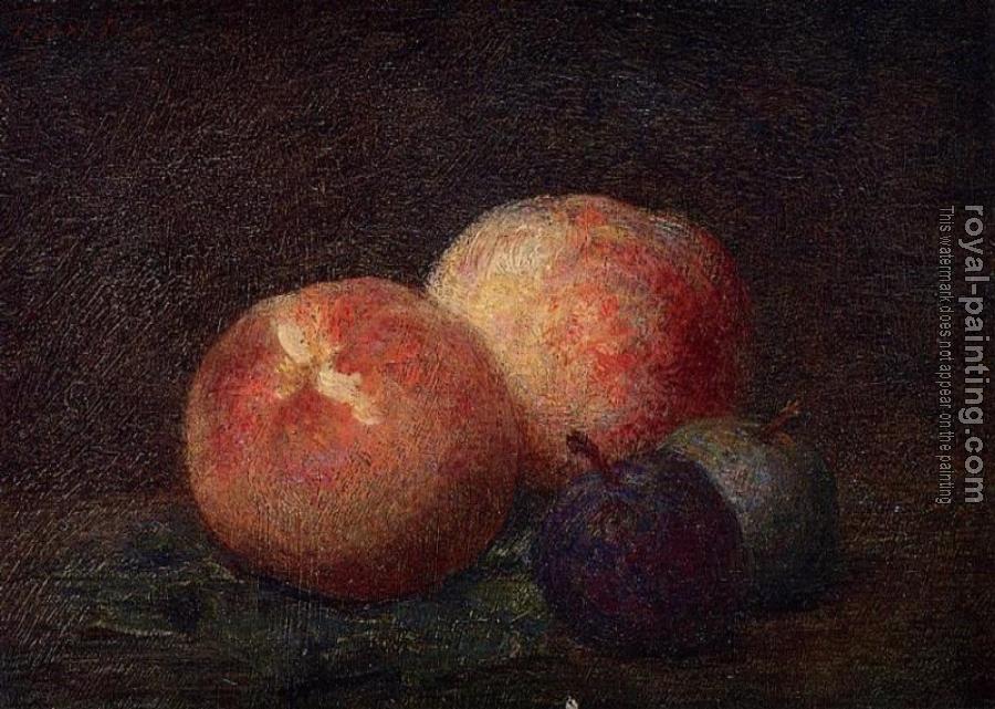 Henri Fantin-Latour : Two Peaches and Two Plums